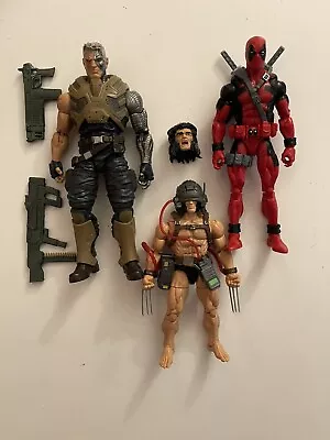 X-Men Marvel Legends Lot: Cable Weapon X Wolverine And Deadpool • $29.99