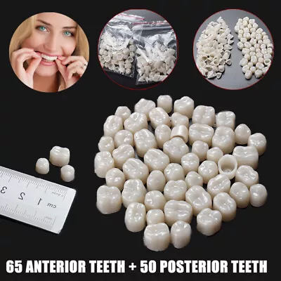 130X Teeth Set Resin Dental Temporary Crown Anterior Front & Back Tooth Molar • $5.69