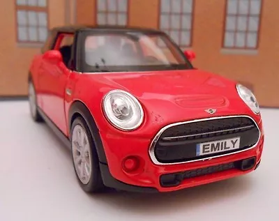 PERSONALISED PLATES MINI HATCH Model Toy Car Boy Girl Dad Birthday Gift NEW! • £12.95