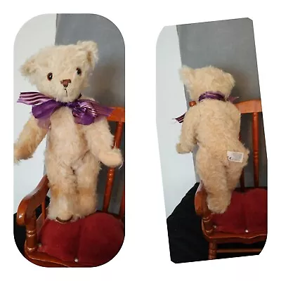 Merrythought Cream Vintage Teddy Bear Approx 13  Polyester Fibres 2001 • £24.99