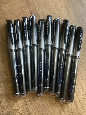 Uni-Ball Signo Gel Impact 1.0mm Black Rollerball PenREF:UM-153S(744771)10 PENS • £23.50