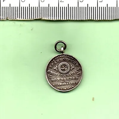 £23 • Buy 1914 German Bombardment Of Scarborough Hallmarked Silver Medal (ba 027)