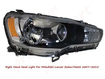 $138.49 • Buy RH Right Hand Head Light Lamp For Mitsubishi Lancer CJ CF Sedan/Hatch 2007~2015