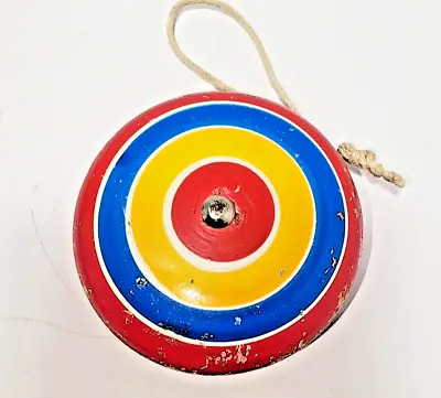 Vintage Hand Carved Large YoYo Mexico Beautiful Display/Use Lot #1 • $15