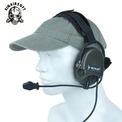 Z Tactical Pilot Headset C II Noise Canceling Military Army Headphone Earphone • £79.90