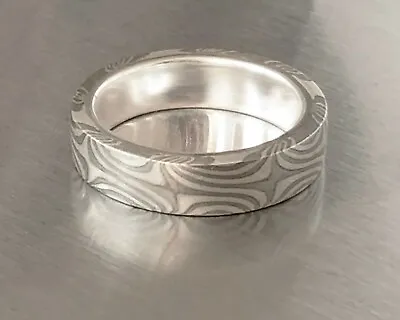 Mokume Ring 5mm With Sterling Silver Liner In Size 789 • $78