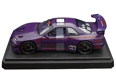 2000 Nissan Skyline GTR 1:18 SS Tuner Muscle Machines In Rare Midnight Purple • £119.99