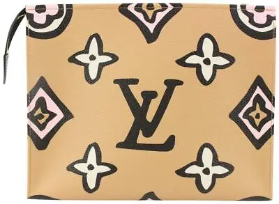 £2157.33 • Buy Louis Vuitton Caramel Wild At Heart Toiletry Pouch 26 Cosmetic Bag 1118lv33