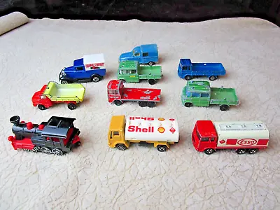 Majorette Esso Shell Tanker Acadiane Ford A  1/64 Diecast Cars Vintage Car Lot • $15