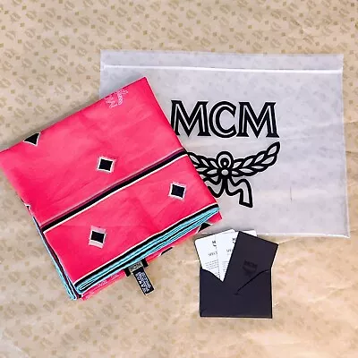 Mcm Monogram 33”x33” Square Scarf/Teaberry • $99