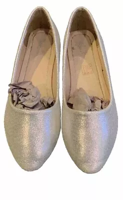 Shimmer Ballet Flats Girls Slip On Women’s Size 39 Fenghonseson Worn Once • $9.99