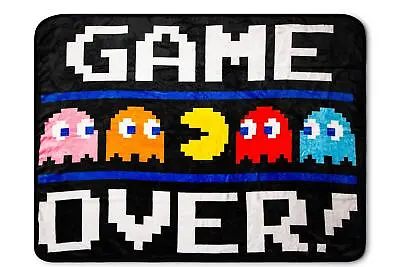 Pac-Man  Game Over  Fleece Throw Blanket | 45 X 60 Inch Cozy Blanket • $32.99