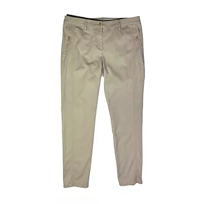 J. Jill Size 8 Slim Leg Khaki Pants Zip Fly Cotton • $17.99