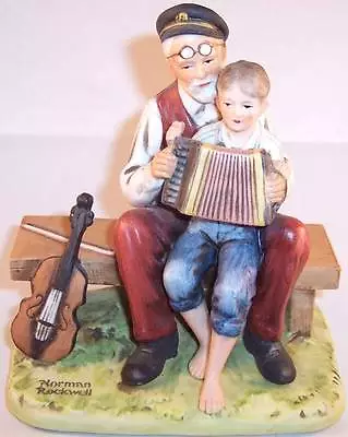 Norman Rockwell  The Music Lesson  Figurine Museum 1980 Porcelain • $11.03