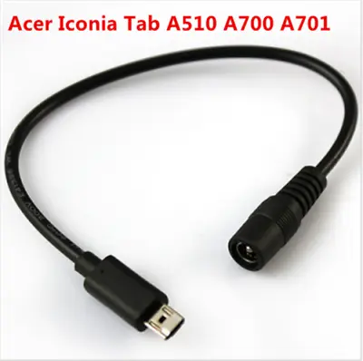 5.5*2.1 DC Interface To Acer Iconia Tab A510 A700 A701 Tablet Micro Cable 25cm  • £5.95
