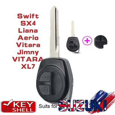 $9.90 • Buy 2 Button Remote Key Shell Case Fob For Suzuki Swift SX4 Liana Aerio Vitara Jimny