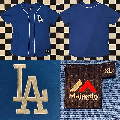 Authentic Stitched Mens S Majestic Los Angeles Dodgers MLB Baseball Jersey LA • £29.99