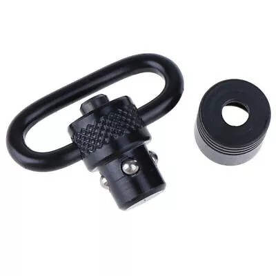 QD Push Button Rifle Sling Swivels Loops W Adapters Gun Swivel Mount 32mm UK • £5.12