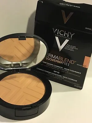 Vichy Dermablend Covermatte SPF25 Compact Powder Foundation 9.5g - Bronze 55 NIB • $33.99