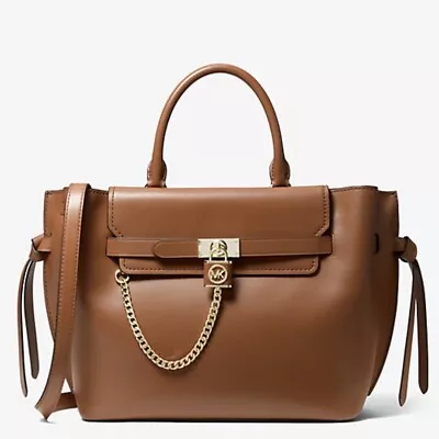 Hamilton Legacy Large Leather Belted Satchel Luggage • $299