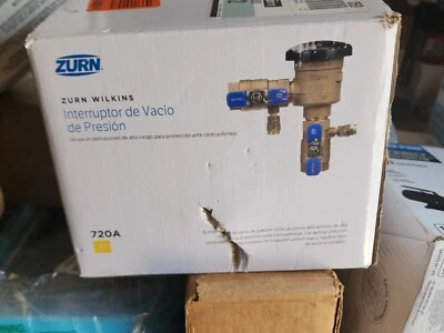 $100 • Buy (2)Zurn Wilkins 1  720A Pressure Vacuum Breaker Assembly Bronze Used