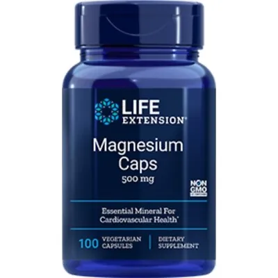 Magnesium Caps 500mg 100 Veg Capsules | TRAACS Magnesium-Lysyl-Glycinate-Chelate • £16.85