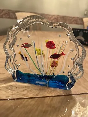 Murano Art China Glass Aquarium 7  X 6  • $84