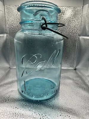 Blue Ball Ideal Quart Jar With Wire Bale-no Lid • $6