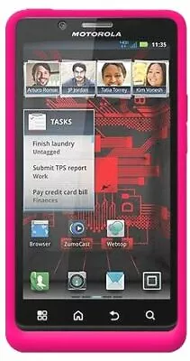 Amzer Silicone Skin Jelly Case For Motorola DROID BIONIC XT875 - Hot Pink - 1 Pa • $12.22