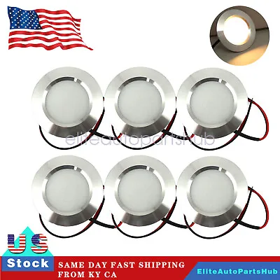 12 Volt 3w Interior Fits RV Marine LED Recessed Ceiling Lights Cool White 6pcs • $18.19