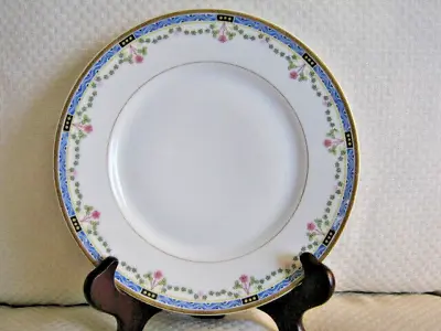 4 Limoges B &C France L Bernardaud & Co VTG Dinner Plates 9.75  Gold Trim Dainty • $35.39