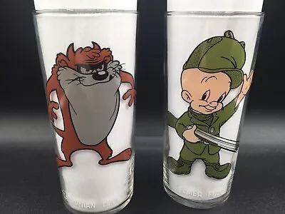 Vtg 1973 Elmer Fudd/ Tasmanian Devil Looney Tunes Pepsi Collector Series Glass • $20