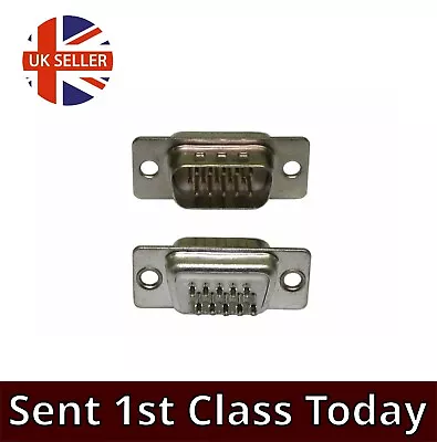 15 Pin SVGA VGA Adapter Solder Type HD15 Male Plug Cable Connector Joiner  • £3.19