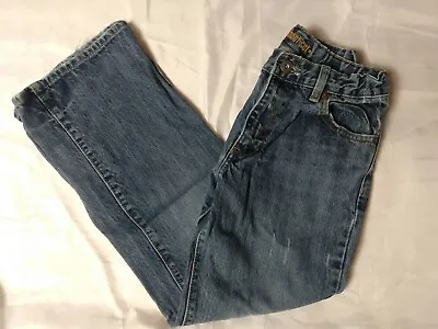 Old Navy Boot Cut Size 12 Regular Wash Boy’s Blue Jeans Distressed • £4.91