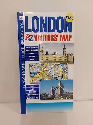 London Visitors Map By Geographers A-Z Map Co Ltd Book. • £2.15