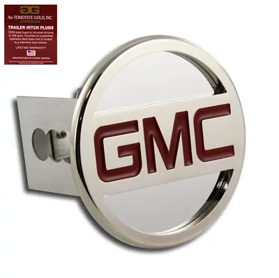 Car Hitch Cover Cap Plug Trailer Tow Receiver Stainless Steel 2  Chrome For GMC • $114.59
