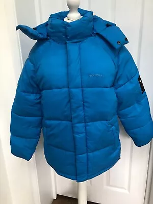 New Urban Outfitters Iets Frans Blue Puffer Jacket Recycled Size XS RRP £95 • £29.99