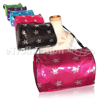 Stylish Girls Dance Duffle Bag Gymnastics Cheer Sequin Stars 5 Color Option NEW • $13.99