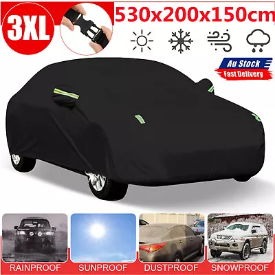 Universal Heavy Duty Waterproof Car Protective Cover Full Coverage UV Dust Size • $37.04