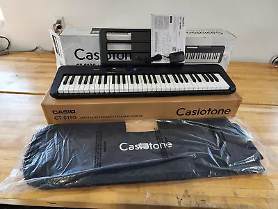 Casio CT-S190 61-key Portable Electronic Keyboard Piano Bundle Casiotone • $93.99