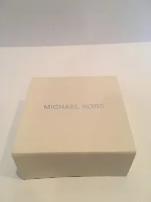 Michael Kors Gift Box Ivory Gently Used Magnetic Closure Light Material • $8