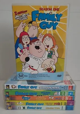 Family Guy Complete Seasons 1-5 & 9  Dvds Region 2 Bulk Lot Of 16 Dvds • $24.95