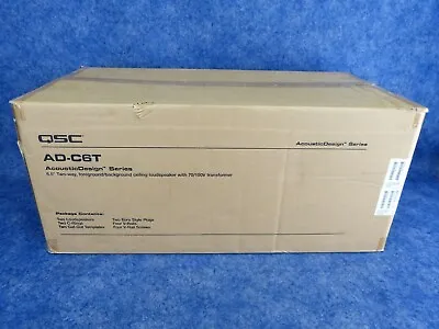 $199.99 • Buy QSC Acoustic Design AD-C6T In-Ceiling Speakers 6.5 , 2-way, 135°, Open Box (Q23)