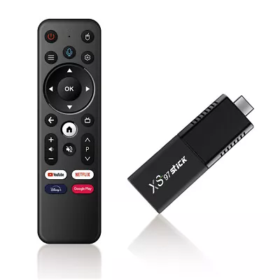 XS97 TV Box Stick Android 10.0 Streaming WiFi 4K HDR Voice Remote Media Player/ • $66.49