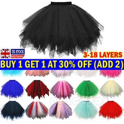£9.99 • Buy High Quality New Tutu Skirt Skirts LADY WOMEN Fancy Dress Hen Party Dresses UK