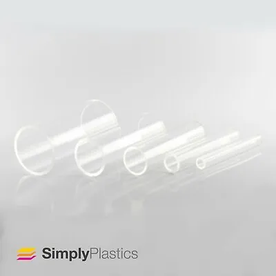 Clear Extruded Acrylic Plastic Perspex Tube Pipe / 10mm - 50mm Outside Diameter • £6.80