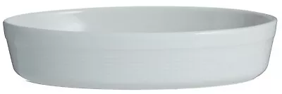 Mason Cash Large Oven Vegetable Roasting Lasagna Dish White Oval Pie Dish • £18.99