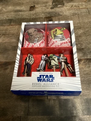 $9.75 • Buy Williams-Sonoma Star Wars Rebel Alliance Cupcake Decorating 24 Toppers & Liners