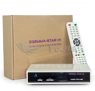 Original Zgemma-star H1 Satllite TV Receiver combo Enigma 2 Linux Smart Box • £75