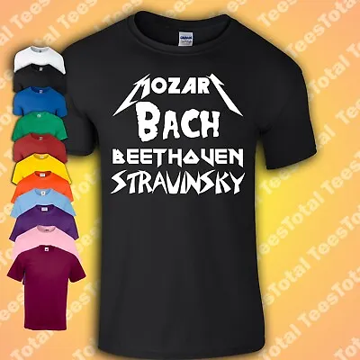 Mozart Bach Beethoven Stravinsky T-Shirt | Metal Music | Classical | • $19.01